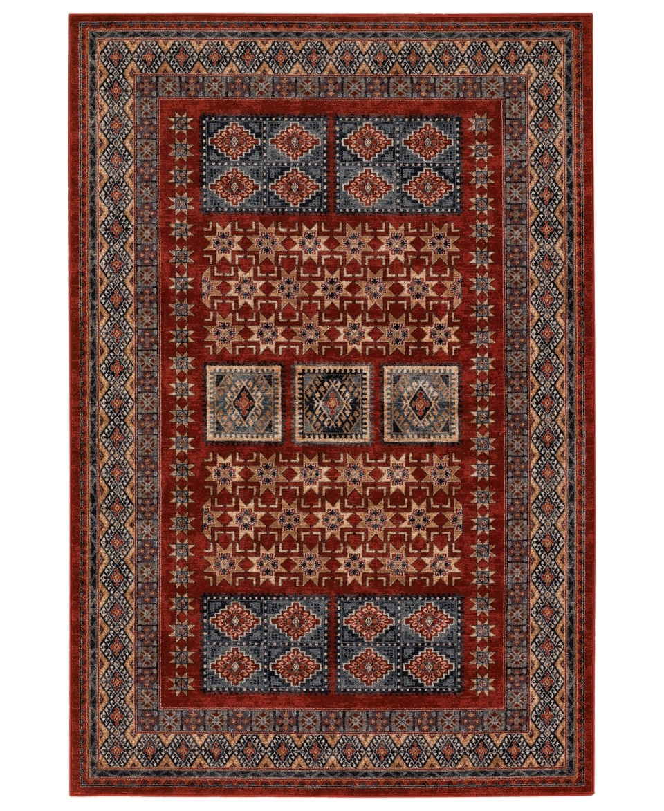 Timeless Treasures Royal Kazak Burgundy 910 x 132   Rugs