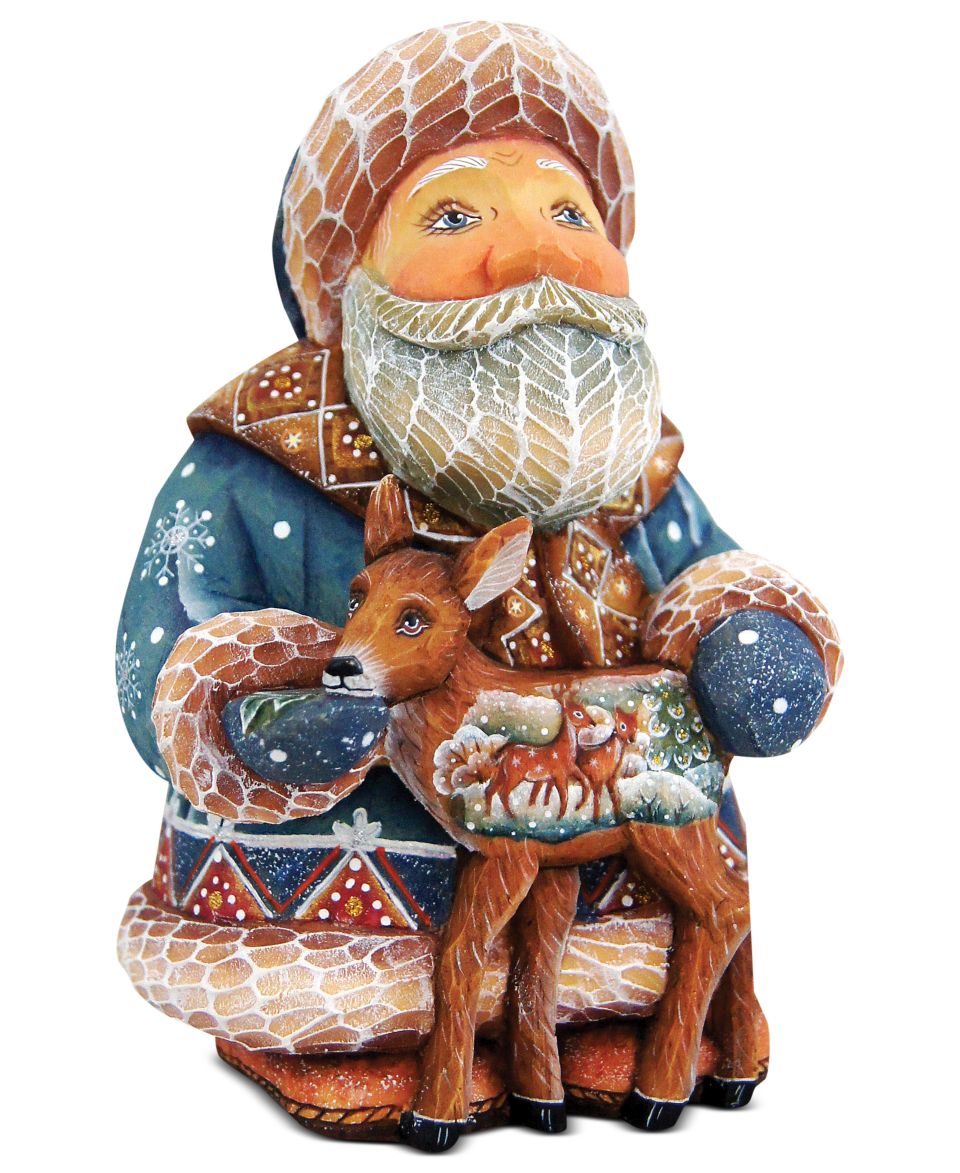 DeBrekht Christmas Figurine, Deerest Friend Santa