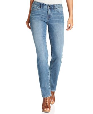 Calvin Klein Jeans Straight-Leg Jeans, Thallium Wash - Jeans - Women ...
