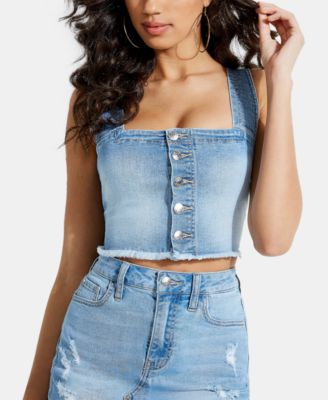 guess jeans crop top