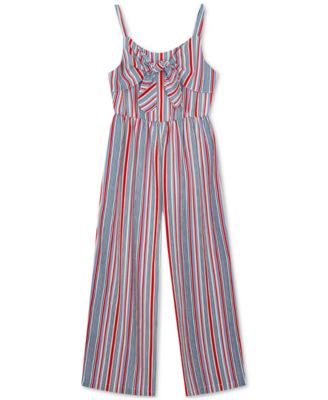 girls striped jumpsuit