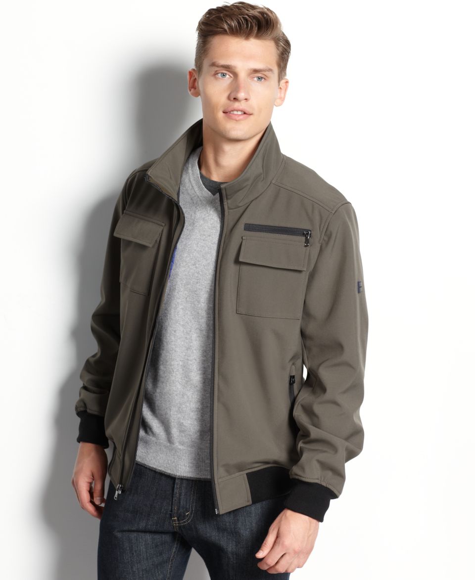 Calvin Klein Jacket, Four Pocket Soft Shell Jacket   Coats & Jackets   Men