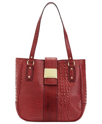 Franco Sarto Handbag, Croc Leather Kidman Tote - Handbags & Accessories ...