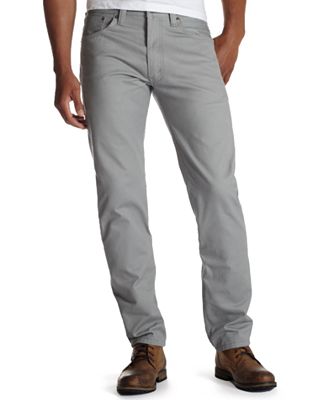Levi's Jeans, 508 Regular Taper Brushed Twill, Neutral Grey - Jeans ...