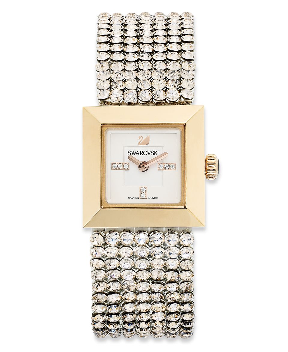 Swarovski Watch, Womens Swiss Elis Clear Crystal Mesh Bracelet 23mm
