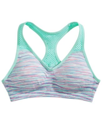 padded racerback sports bra