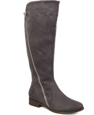 wide calf leopard print boots