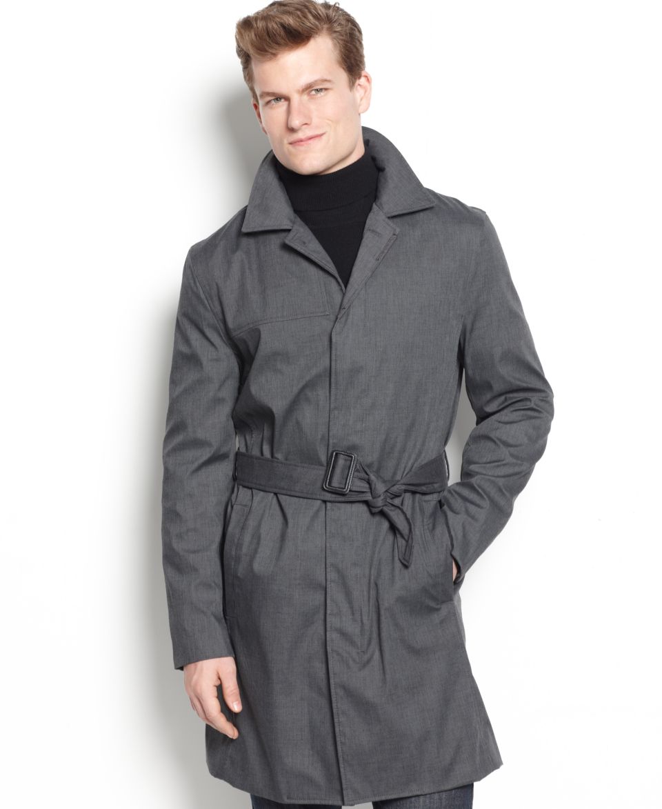 Armani Jeans Coat, Double Breasted Moleskin Coat   Mens Coats