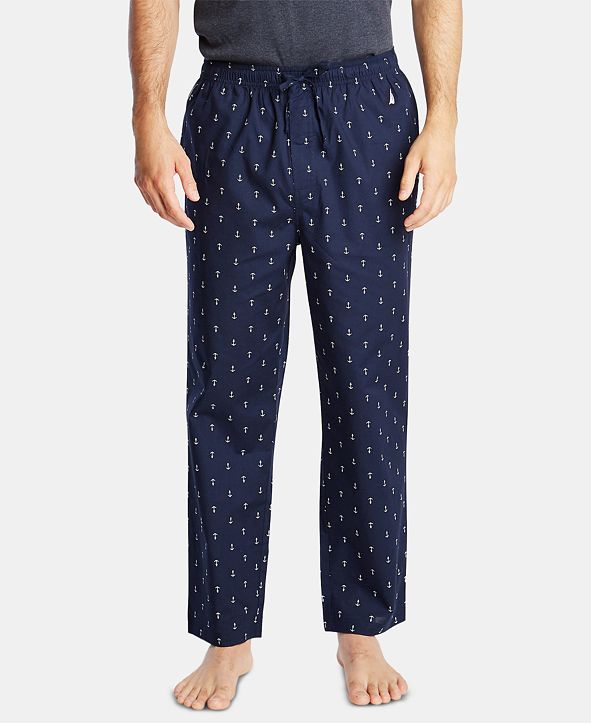 Nautica Men's Cotton Anchor-Print Pajama Pants & Reviews - Pajamas ...