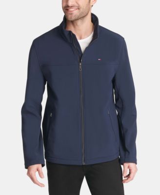 Мужская классическая куртка на молнии спереди из мягкой ткани Tommy Hilfiger