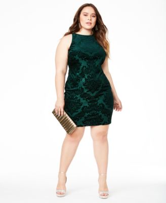 macys green velvet dress