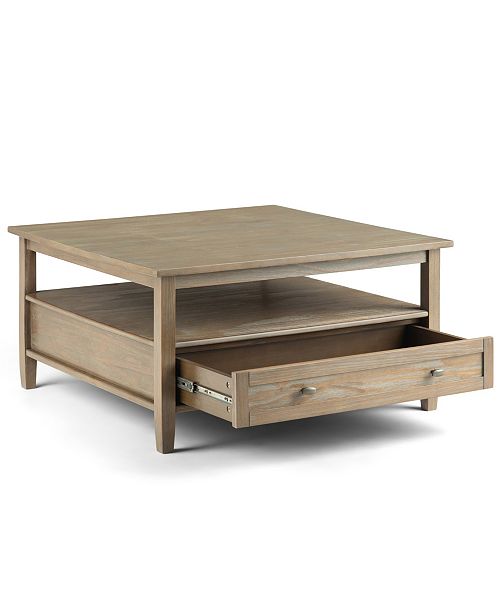 Simpli Home Warm Shaker Coffee Table Reviews Furniture Macy S
