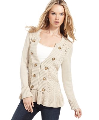 Debbie Morgan Sweater, Long-Sleeve Military - Sweaters - Women - Macy's