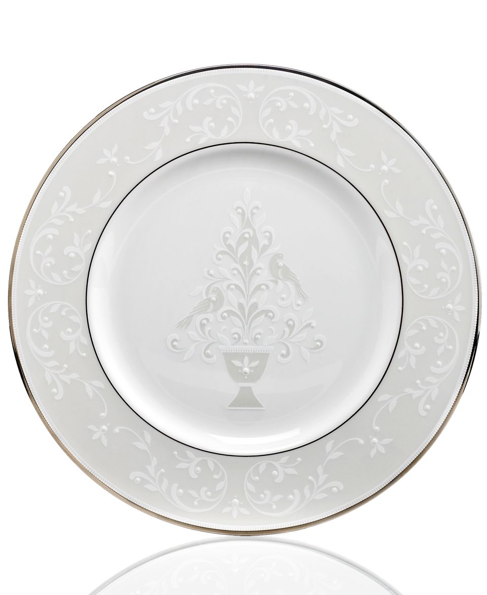Lenox Dinnerware, Federal Platinum Holiday Accent Plate   Fine China