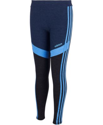 girls blue adidas leggings