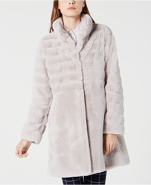 Jones New York Faux Fur Coat Reviews Women S Brands Women Macy S