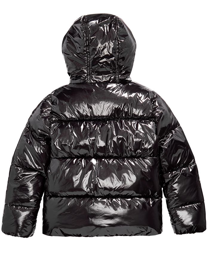 Michael Kors Toddler Girls Shiny Puffer Jacket & Reviews - Coats ...
