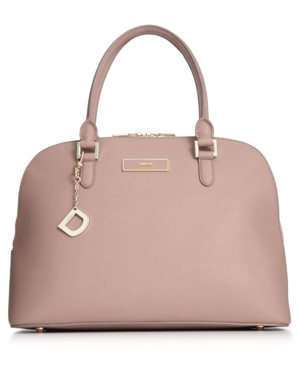 DKNY Saffiano Leather Round Satchel   Handbags & Accessories
