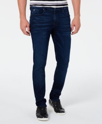 mens blue tapered jeans
