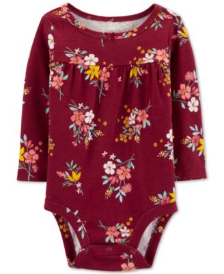 baby floral bodysuit