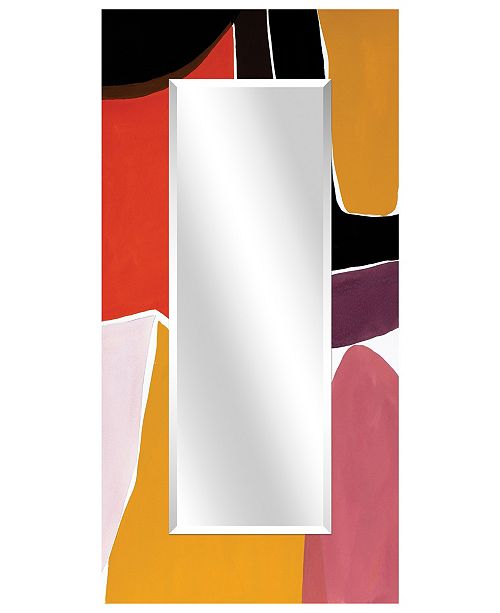 Empire Art Direct Rectangular Beveled Mirror On Free Floating Reverse Printed Tempered Art Glass 72 X 36 Reviews All Mirrors Home Decor Macy S