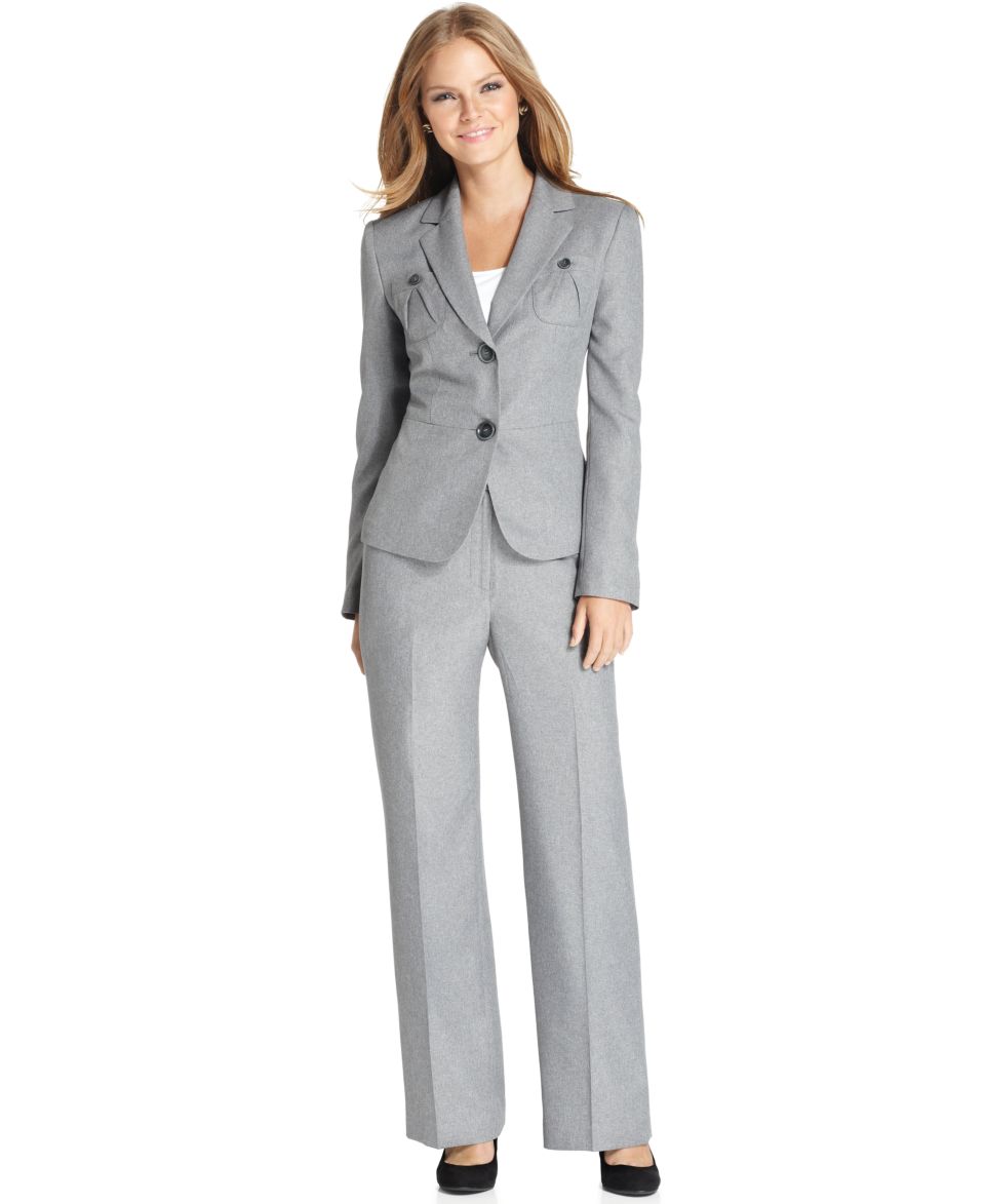 Le Suit Pantsuit, Pleated Pocket Jacket & Pants