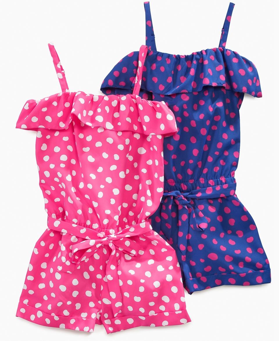 Threads Kids Romper, Girls Polka Dot Romper   Kids Girls 7 16