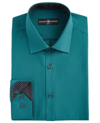 dark green mens dress shirt