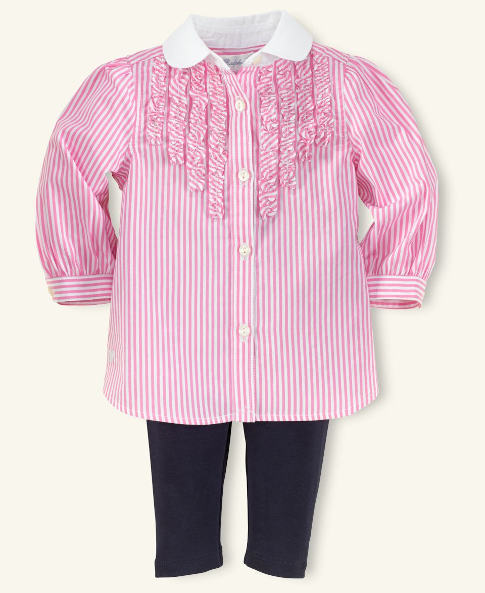 Ralph Lauren Baby Set, Baby Girls Plaid Tunic and Leggings   Kids