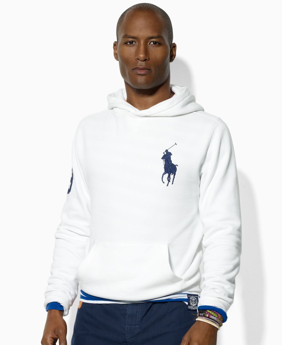 Polo Ralph Lauren Hoodie, Long Sleeved Beach Fleece Hoodie