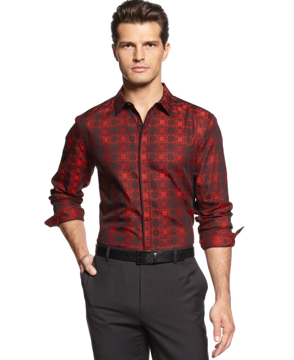 INC International Concepts Shirt, Slim Fit Gosling Shirt