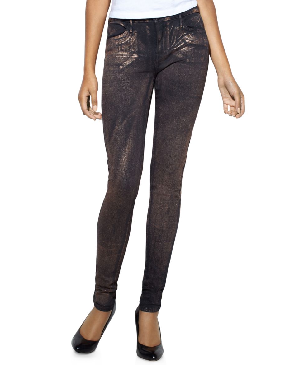 Levis Juniors Jeans, Denim Leggings Metallic Foil Print   Juniors