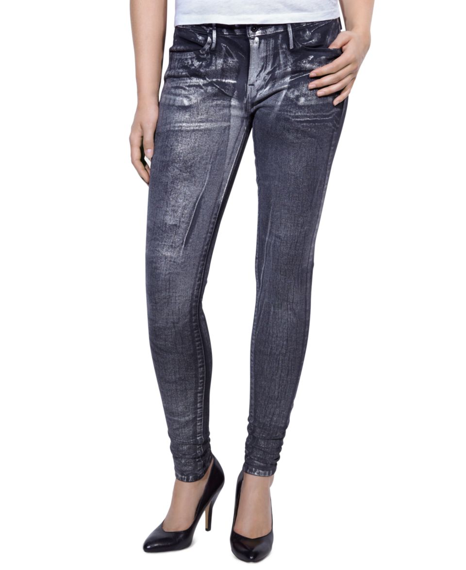 Levis Juniors Jeans, Denim Leggings Metallic Foil Print   Juniors