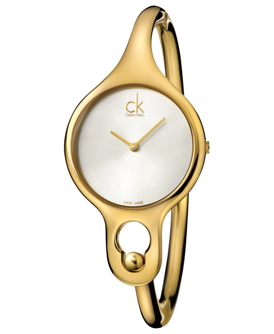 ck Calvin Klein Watch, Womens Swiss Air Gold PVD Stainless Steel