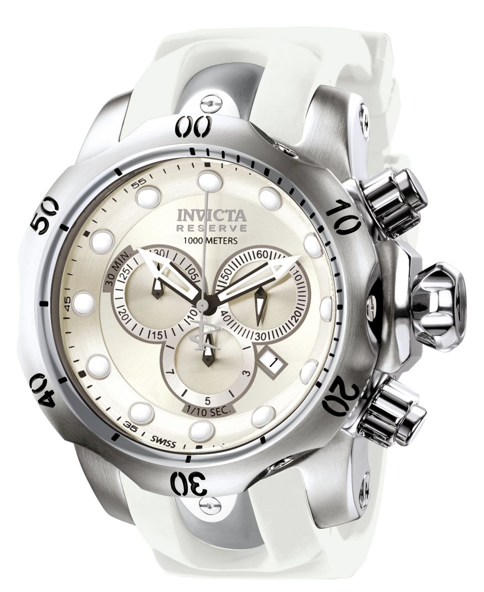 Invicta Watch, Mens Swiss Chronograph Reserve Venom White