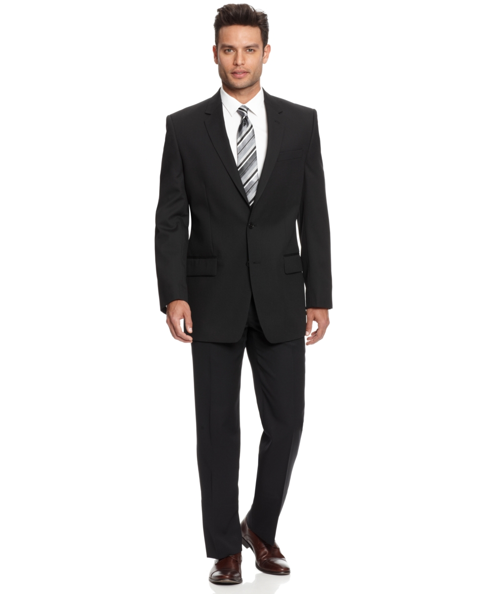 Alfani Black Solid Texture Suit Separates   Suits & Suit Separates
