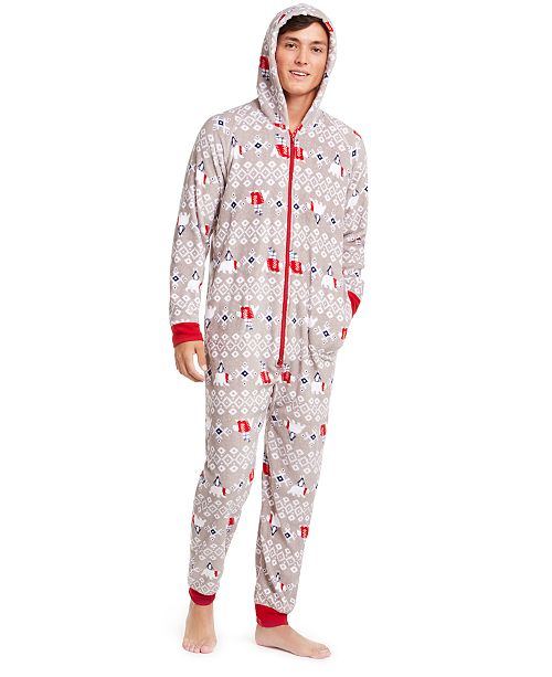 Family Pajamas Matching Men S Polar Bear Hooded Pajamas Created For Macy S Reviews Bras Panties Lingerie Women Macy S