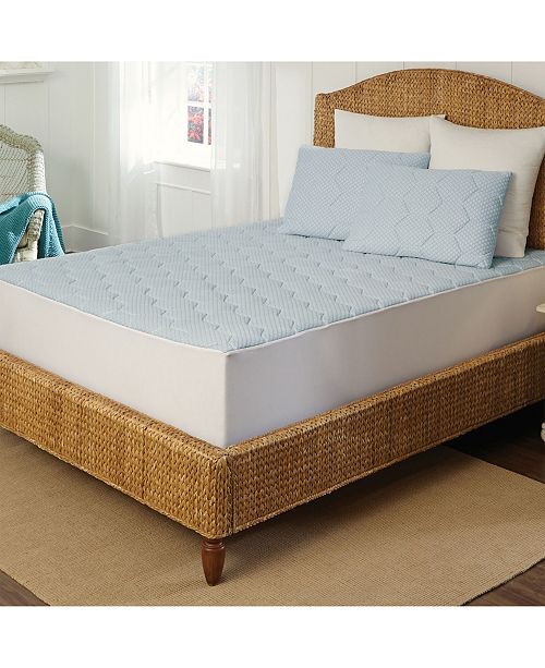 Rio Home Fashions Arctic Sleep Cooling Gel Memory Foam Mattress Pad California King Reviews Mattress Pads Toppers Bed Bath Macy S