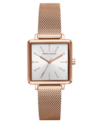 armani mesh watch womens