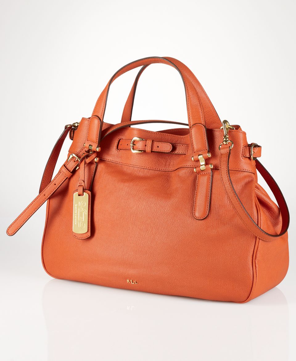 Lauren Ralph Lauren Chandler Belted Satchel   Handbags & Accessories