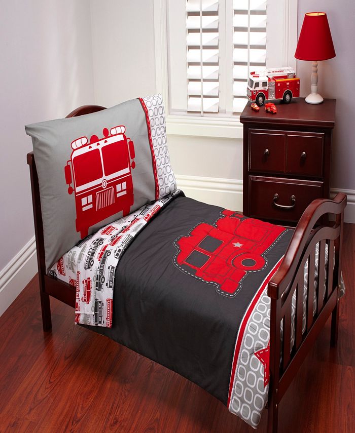 Carter S Fire Truck 4 Piece Toddler Bedding Set Reviews Bed In A Bag Bed Bath Macy S