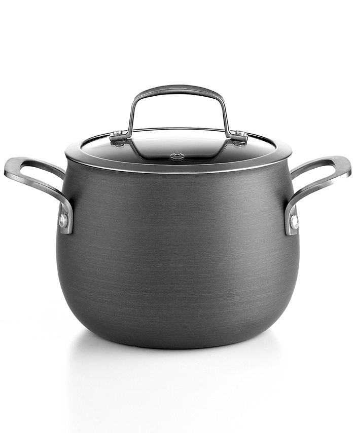 Belgique Hard-Anodized 3-Qt. Soup Pot with Lid, Created ...