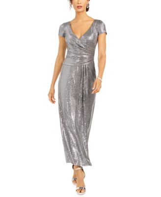silver sheath dress