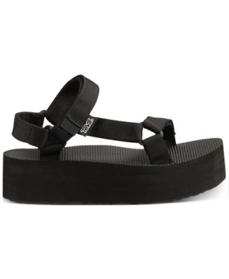 black tevas platform