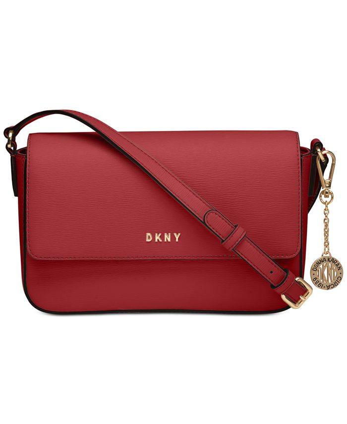 DKNY Bryant Medium Leather Flap Crossbody & Reviews Handbags