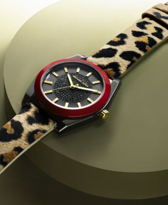 animal print watch strap