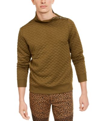 mock neck hoodie mens