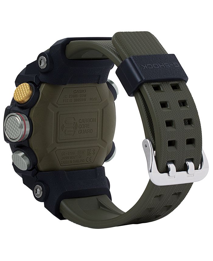 GShock Men's AnalogDigital Connected Mudmaster Green & Black Resin