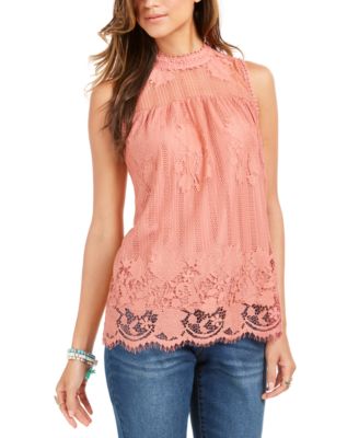 macys womens lace tops