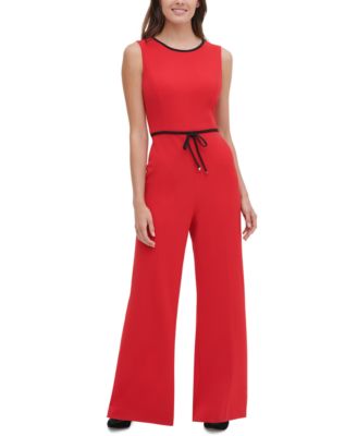 tommy hilfiger red jumpsuit